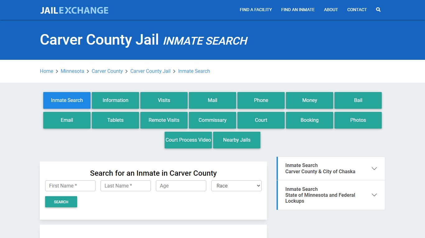 Carver County Jail, MN Inmate Search: Roster & Mugshots